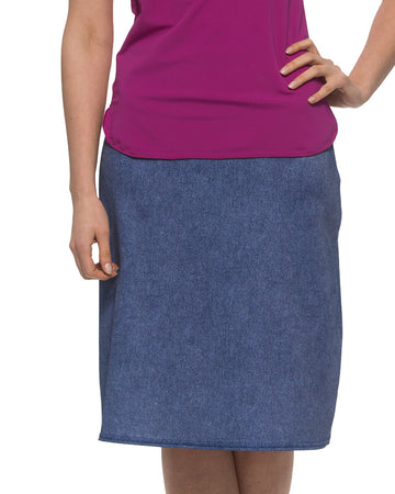 Undercover Waterwear BSB-KS-DA Denim A-Line Swim Skirt myselflingerie.com